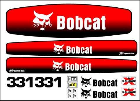 2000 bobcats 331 mini excavator decals|bobcat 334 decal kit.